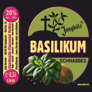 Basilikum Schnabbes-Etikett