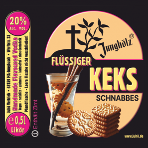 Flüssiger Keks Schnabbes-Etikett
