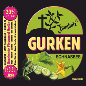 Gurken Schnabbes-Etikett