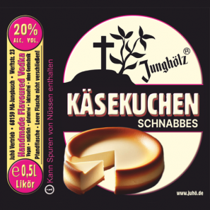 Käsekuchen Schnabbes-Etikett