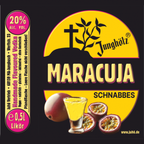 Maracuja Schnabbes-Etikett