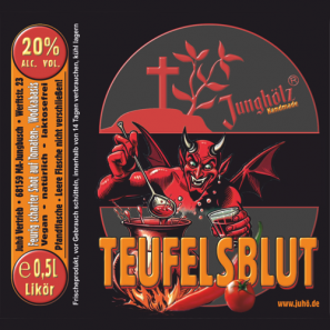 Teufelsblut-Etikett