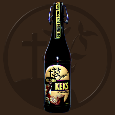 Bügelflasche mit FLÜSSIGER KEKS-Schnabbes