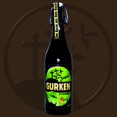 Bügelflasche mit GURKEN-Schnabbes