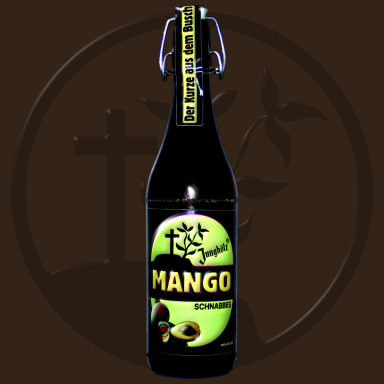 Bügelflasche mit MANGO-Schnabbes